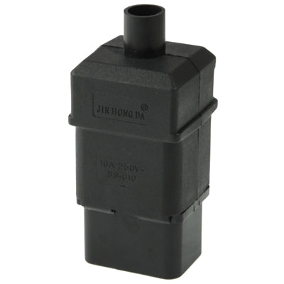 3 Prong Male AC Wall Universal Travel Power Socket Plug Adaptor(Black) - Plug Adaptor by buy2fix | Online Shopping UK | buy2fix