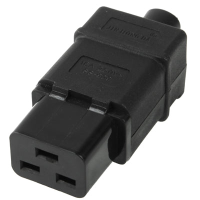 3 Prong Female AC Wall Universal Travel Power Socket Plug Adaptor(Black) - Plug Adaptor by buy2fix | Online Shopping UK | buy2fix