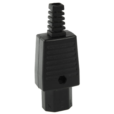 3 Prong Female AC Wall Universal Travel Power Socket Plug Adaptor(Black) - Plug Adaptor by buy2fix | Online Shopping UK | buy2fix