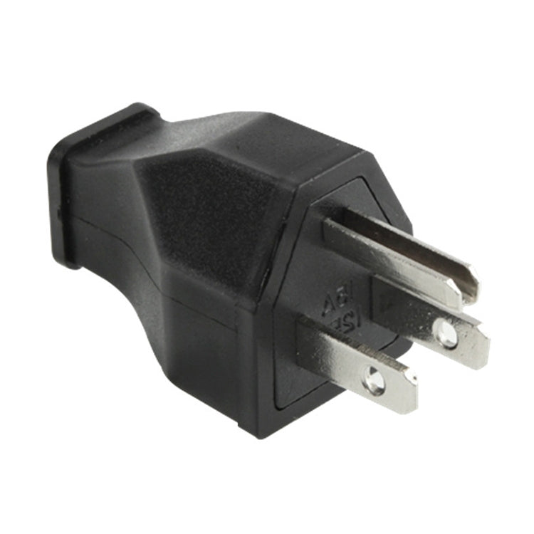 US Plug Male AC Wall Universal Travel Power Socket Plug Adaptor(Black) - Plug Adaptor by buy2fix | Online Shopping UK | buy2fix