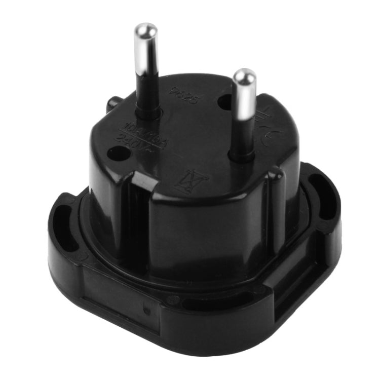 High Quality UK Plug to EU Plug AC Wall Universal Travel Power Socket Plug Adaptor(Black) - Plug Adaptor by buy2fix | Online Shopping UK | buy2fix