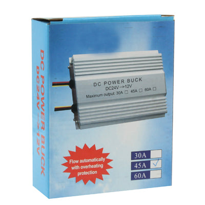 DC 24V to 12V Car Power Step-down Transformer, Rated Output Current: 45A by buy2fix