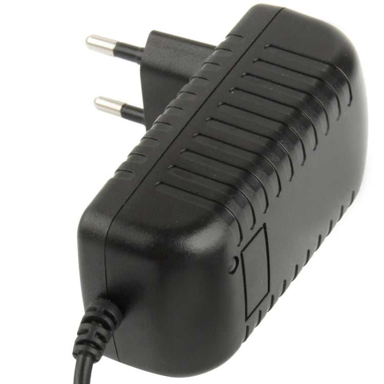 High Quality EU Plug AC 100-240V to DC 12V 2A Power Adapter, Tips: 5.5 x 2.1mm, Cable Length: 1m(Black) - AC Adapers by buy2fix | Online Shopping UK | buy2fix