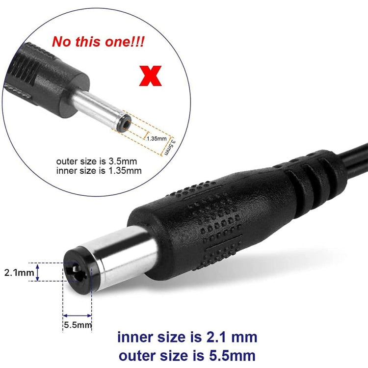 EU Plug AC 100-240V to DC 6V 2A Power Adapter, Tips: 5.5 x 2.1mm, Cable Length: 1.1m(Black) - AC Adapers by buy2fix | Online Shopping UK | buy2fix