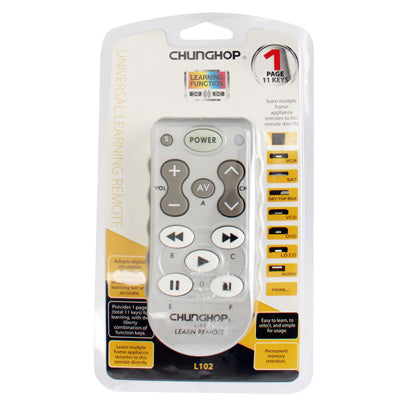 ChunGhop Universal Learning Remote Control L102(White) by CHUNGHOP