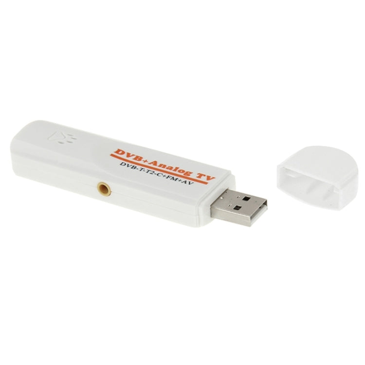 Mini Digital USB 2.0 Dual Module DVB Analog TV Stick, Support FM + AV + DVB-T / T2 / C - DVB-T & Analog Solutions by buy2fix | Online Shopping UK | buy2fix