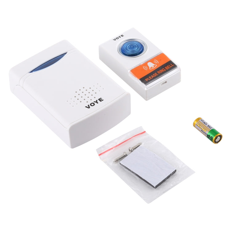 VOYE V006A Home Music Remote Control Wireless Doorbell with 38 Polyphony Sounds(White) - Wireless Doorbell by VOYE | Online Shopping UK | buy2fix