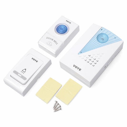 VOYE V001AB Wireless Doorbell with 2 Remote Control(White) by VOYE