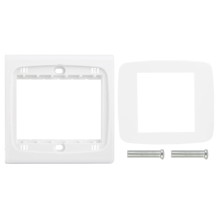 Wall Plate with Screw for Blank Inserts - 3 Hole, Use around the world(White) - Consumer Electronics by buy2fix | Online Shopping UK | buy2fix