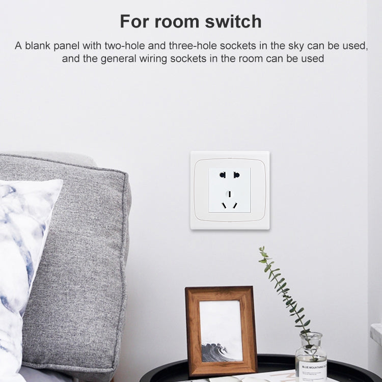 Wall Plate with Screw for Blank Inserts - 3 Hole, Use around the world(White) - Consumer Electronics by buy2fix | Online Shopping UK | buy2fix