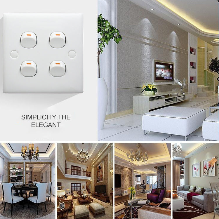 Electric Wall Switch (Size: 86 x 86mm) - by buy2fix | Online Shopping UK | buy2fix