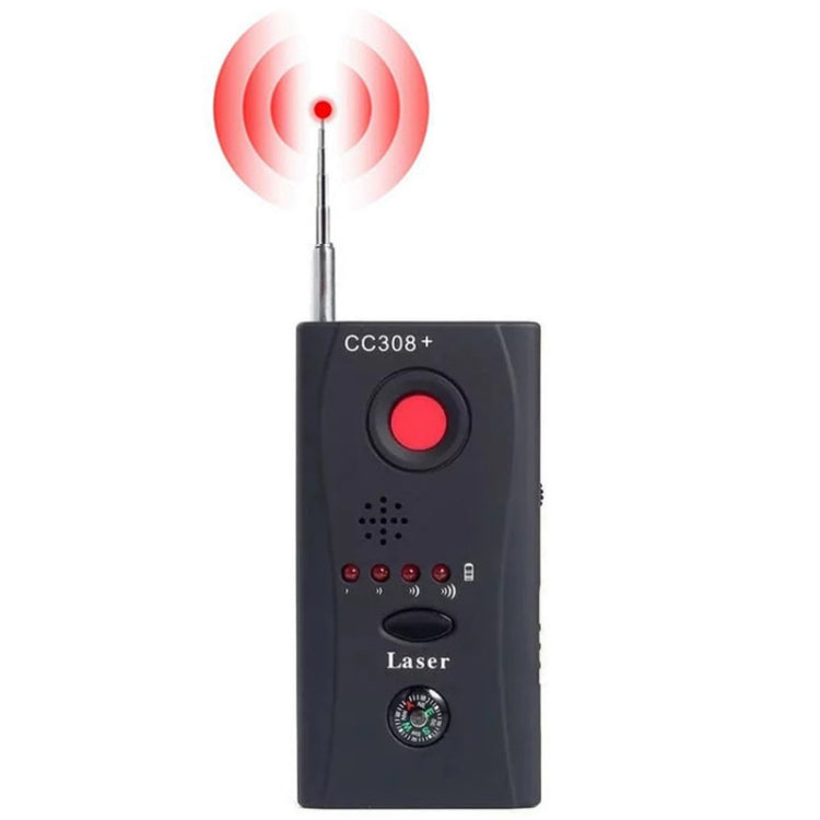 CC308+ Multi-Detector Full-Range All-Round Detector For Hidden Mini Camera / IP Lens/ GMS / RF Signal Detector Finder(Black) - RF Signal Detector by buy2fix | Online Shopping UK | buy2fix
