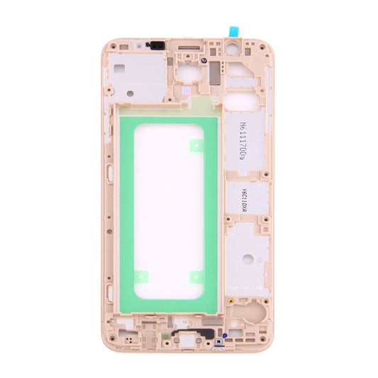 For Galaxy On7 (2016) / G6100 & J7 Prime Middle Frame Bezel (Gold) - Frame Bezel Plate by buy2fix | Online Shopping UK | buy2fix