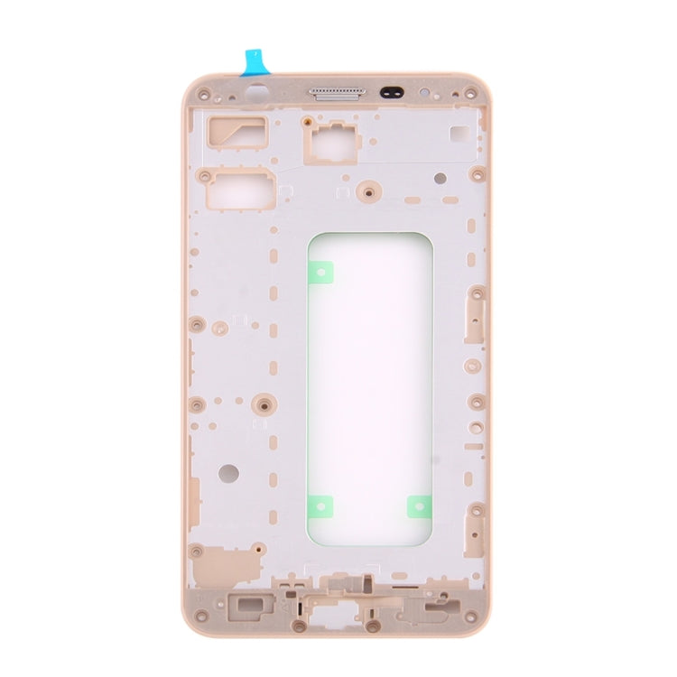 For Galaxy On7 (2016) / G6100 & J7 Prime Middle Frame Bezel (Gold) - Frame Bezel Plate by buy2fix | Online Shopping UK | buy2fix