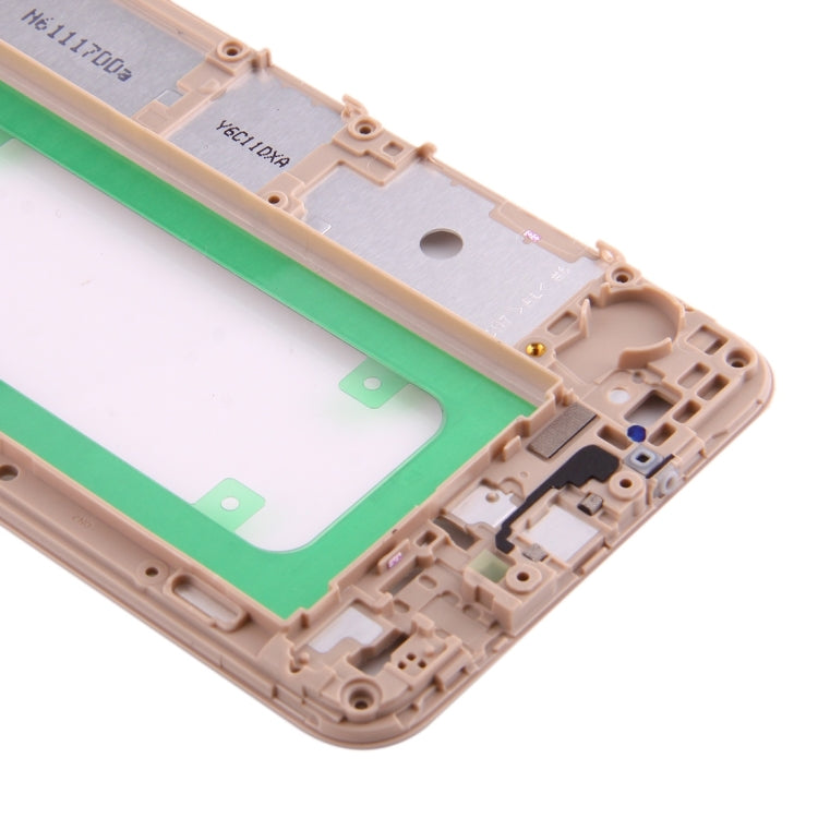 For Galaxy On7 (2016) / G6100 & J7 Prime Middle Frame Bezel (Gold) - Frame Bezel Plate by buy2fix | Online Shopping UK | buy2fix