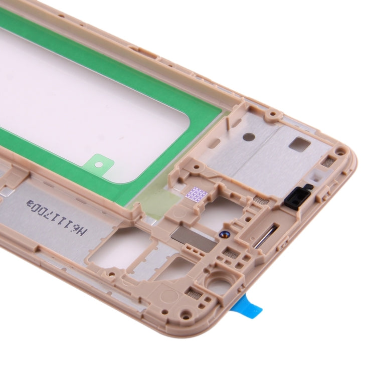 For Galaxy On7 (2016) / G6100 & J7 Prime Middle Frame Bezel (Gold) - Frame Bezel Plate by buy2fix | Online Shopping UK | buy2fix