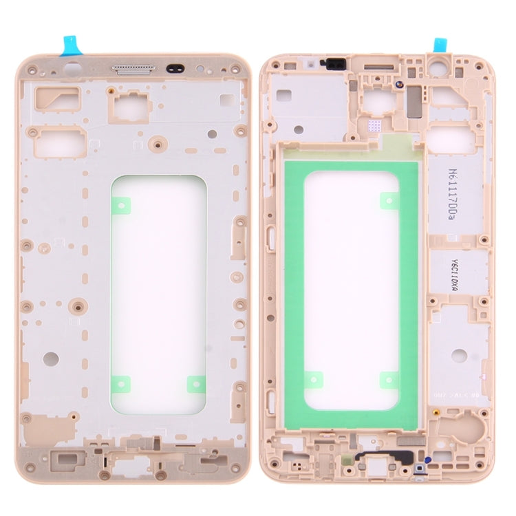 For Galaxy On7 (2016) / G6100 & J7 Prime Middle Frame Bezel (Gold) - Frame Bezel Plate by buy2fix | Online Shopping UK | buy2fix