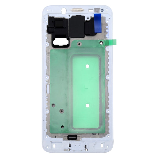 For Galaxy C8 Front Housing LCD Frame Bezel Plate(White) - Frame Bezel Plate by buy2fix | Online Shopping UK | buy2fix