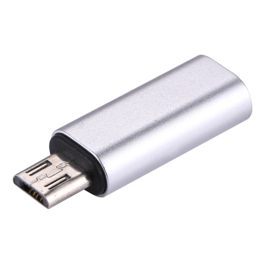 8 Pin Female to Micro USB Male Metal Shell Adapter, For Samsung / Huawei / Xiaomi / Meizu / LG / HTC and Other Smartphones(Silver) by buy2fix