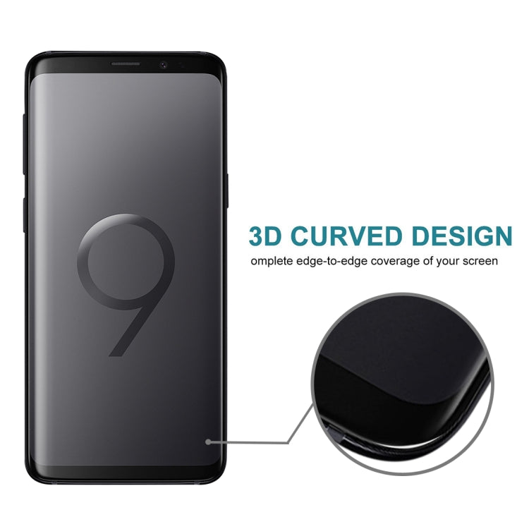 For Galaxy S9 0.3mm 9H Surface Hardness 3D Privacy Anti-spy Tempered Glass Protective Film(Black) - Galaxy Tempered Glass by buy2fix | Online Shopping UK | buy2fix