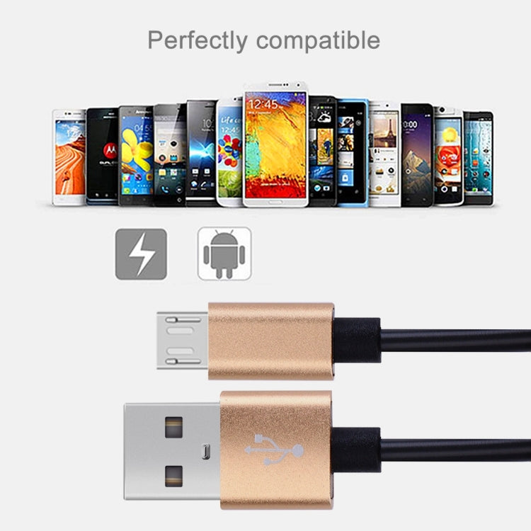 30cm to 100cm High Speed Spring Style Micro USB to USB 2.0 Flexible Elastic Spring Coiled Cable USB Data Sync Cable , For Galaxy, Huawei, Xiaomi, LG, HTC, Sony and Other Smart Phones(Gold) - Micro USB Cable by buy2fix | Online Shopping UK | buy2fix