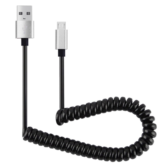 30cm to 100cm High Speed Spring Style Micro USB to USB 2.0 Flexible Elastic Spring Coiled Cable USB Data Sync Cable , For Galaxy, Huawei, Xiaomi, LG, HTC, Sony and Other Smart Phones(Silver) by buy2fix