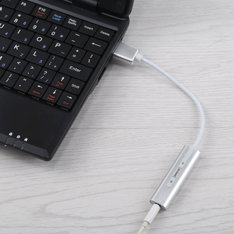 Aluminum Shell 3.5mm Jack External USB Sound Card HIFI Magic Voice 7.1 Channel Adapter Free Drive for Computer, Desktop, Speakers, Headset (Silver) by buy2fix