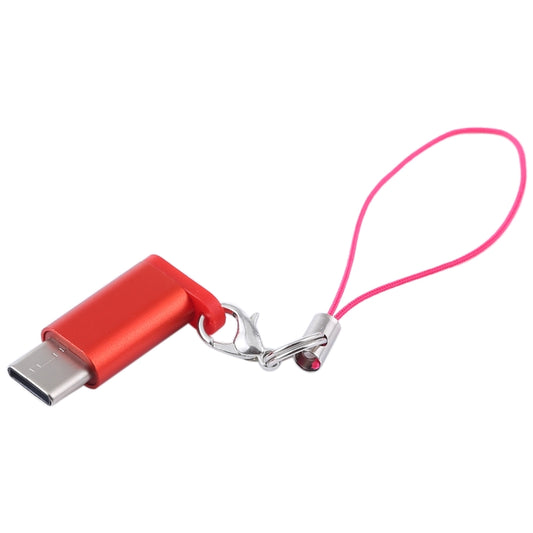 Mini Portable USB to Type-C & USB-C Converter Adapter with OTG(Red) by buy2fix