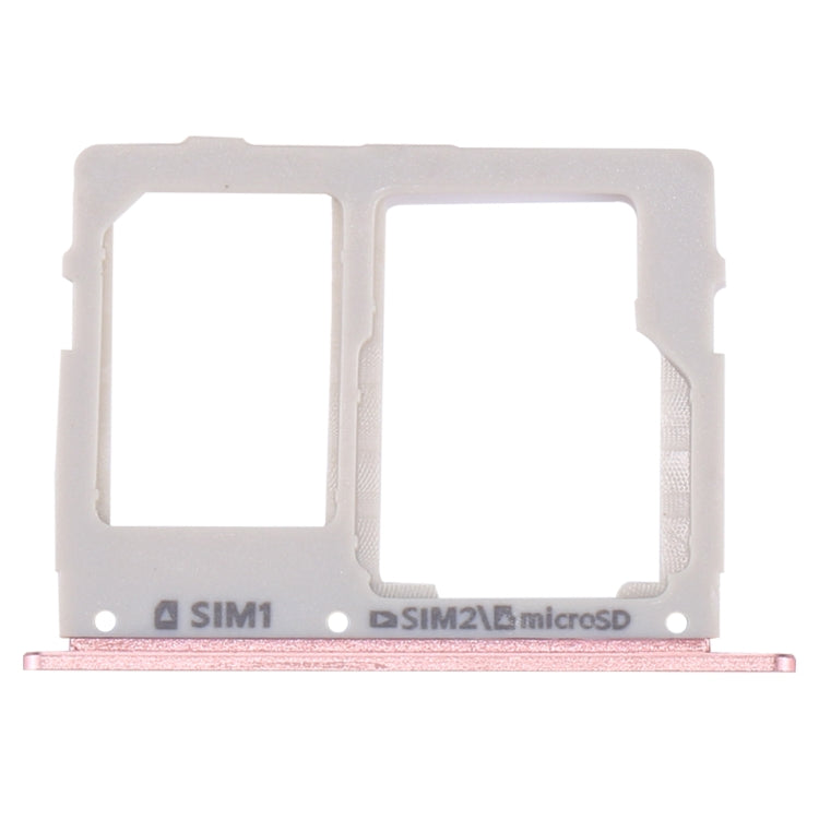 For Galaxy C7 Pro / C7010 & C5 Pro / C5010 SIM Card Tray + SIM / Micro SD Card Tray (Rose Gold) - Card Tray by buy2fix | Online Shopping UK | buy2fix