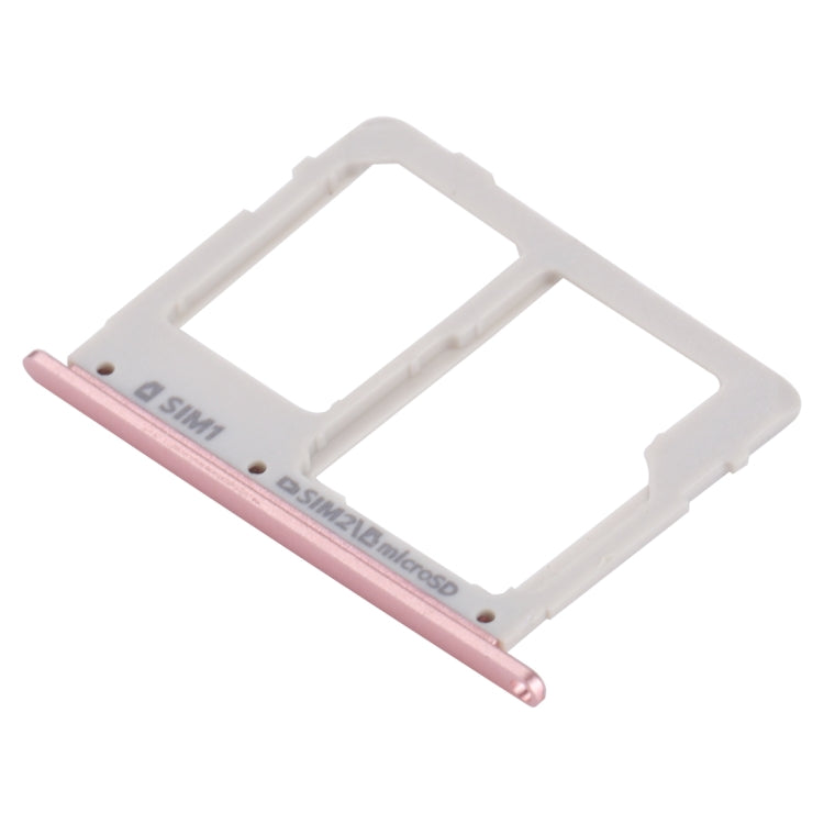 For Galaxy C7 Pro / C7010 & C5 Pro / C5010 SIM Card Tray + SIM / Micro SD Card Tray (Rose Gold) - Card Tray by buy2fix | Online Shopping UK | buy2fix