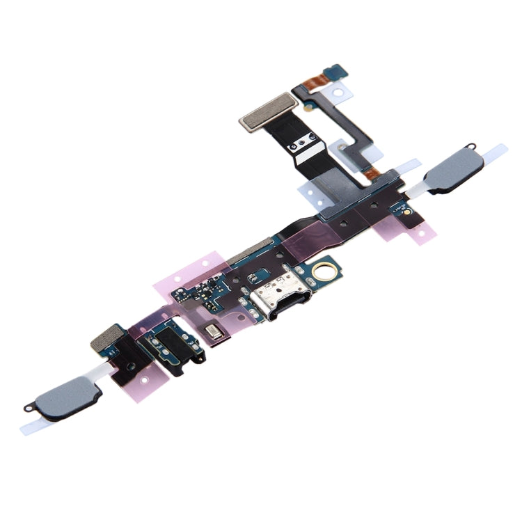 For Galaxy C5 Pro / C5010 Charging Port + Home Button + Earphone Jack Flex Cable - Flex Cable by buy2fix | Online Shopping UK | buy2fix
