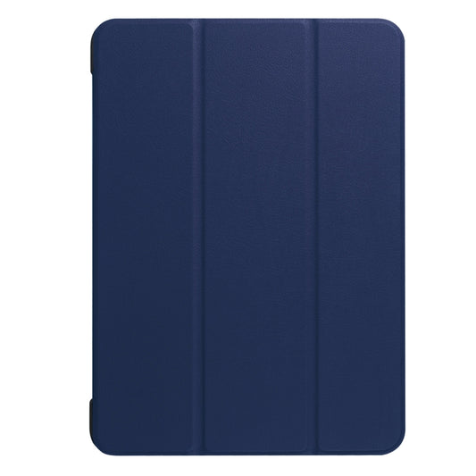 For Galaxy Tab S3 9.7 inch T820 / T825 Custer Texture Horizontal Flip Leather Case with 3-folding Holder(Dark Blue) by buy2fix