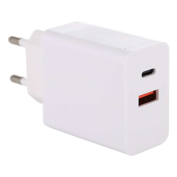 24W PD + QC3.0 Fast Charger Power Adapter Plug Adapter EU Plug - Plug Adaptor by buy2fix | Online Shopping UK | buy2fix