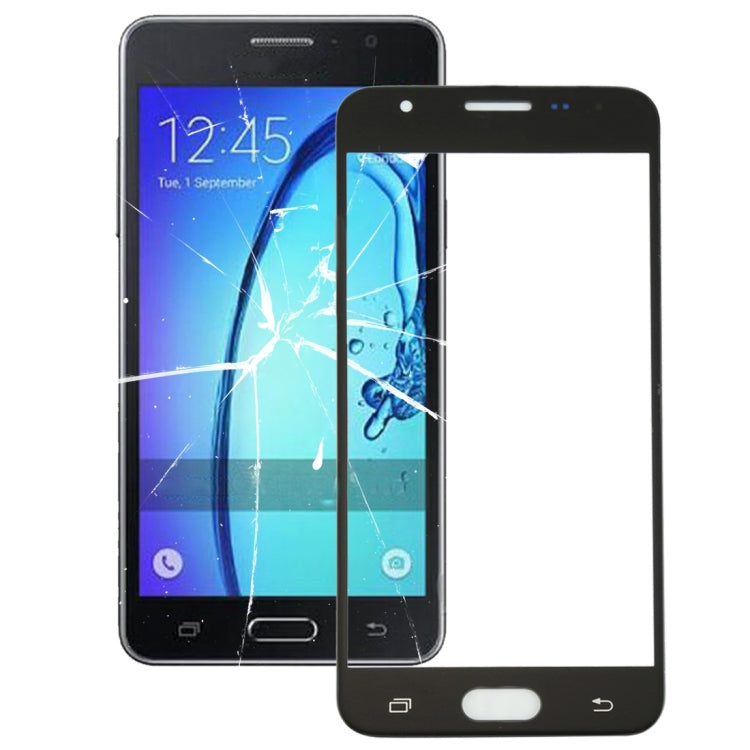 For Galaxy On5 / G550 Front Screen Outer Glass Lens (Black) - Outer Glass Lens by buy2fix | Online Shopping UK | buy2fix