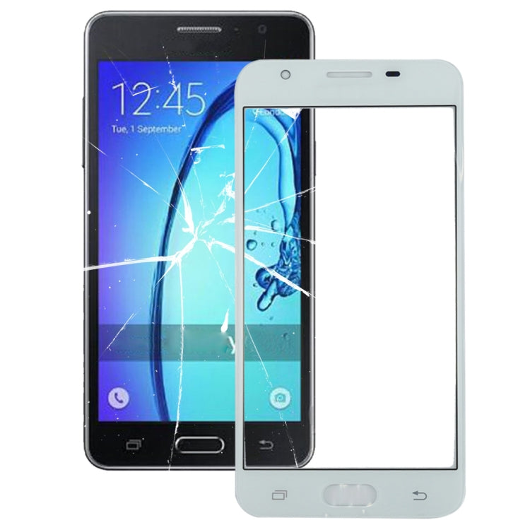 For Galaxy On5 / G550 Front Screen Outer Glass Lens(White) - Outer Glass Lens by buy2fix | Online Shopping UK | buy2fix