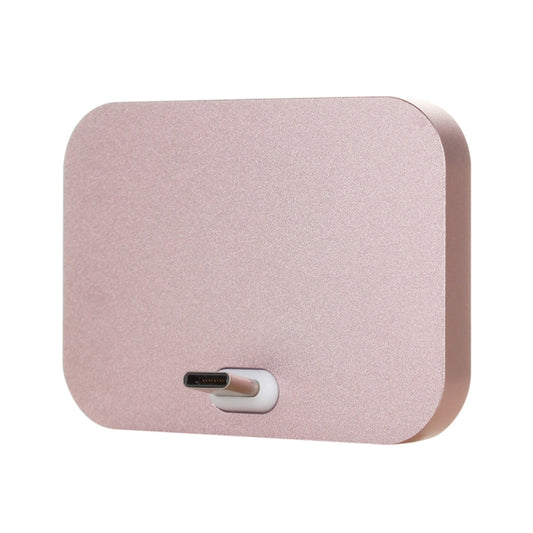 USB-C / Type-C Aluminum Alloy Desktop Station Dock Charger(Pink) by buy2fix