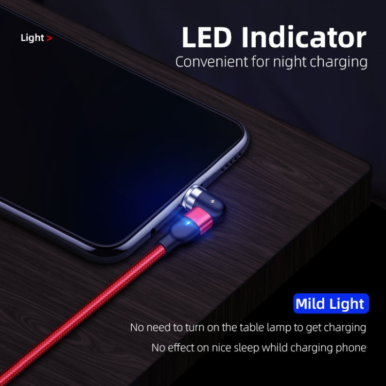 1m 2A Output USB to Micro USB Nylon Braided Rotate Magnetic Charging Cable(Purple) - Charging Cable & Head by buy2fix | Online Shopping UK | buy2fix