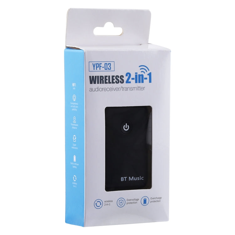 YPF-03 2 in 1 Bluetooth 4.2 Transmitter & Receiver 3.5mm Wireless Audio Adapter, Transmission Distance: 20m, For PC, TV, Home Stereo, Phone - Apple Accessories by buy2fix | Online Shopping UK | buy2fix
