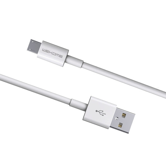 WK WDC-117 3A Micro USB Fast Charging Charging Cable, Length: 1.2m(White) by WK
