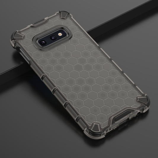 Shockproof Honeycomb PC + TPU Case for Galaxy S10e (Black) by buy2fix