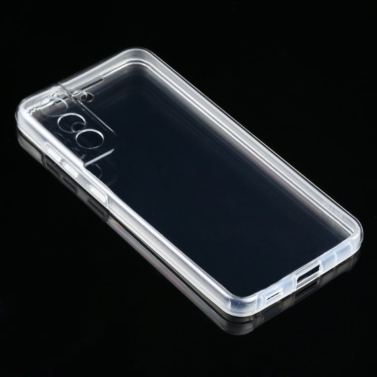 For Samsung Galaxy S21 FE PC+TPU Ultra-thin Double-sided Full Coverage Transparent Soft Case - Galaxy Phone Cases by buy2fix | Online Shopping UK | buy2fix