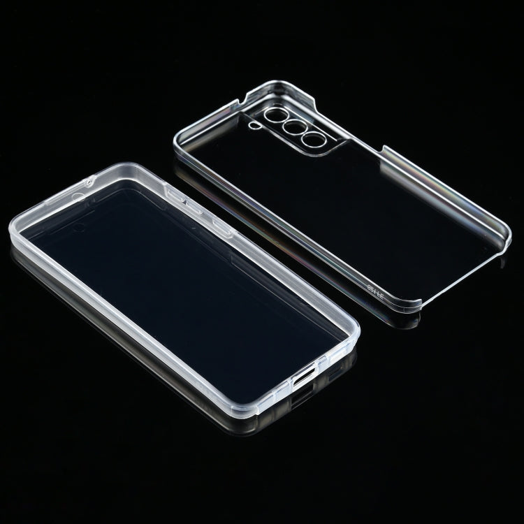 For Samsung Galaxy S21 FE PC+TPU Ultra-thin Double-sided Full Coverage Transparent Soft Case - Galaxy Phone Cases by buy2fix | Online Shopping UK | buy2fix