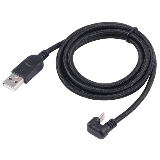 U-shaped Micro USB Male to USB Male Nylon Braid Charge Data Cable by buy2fix