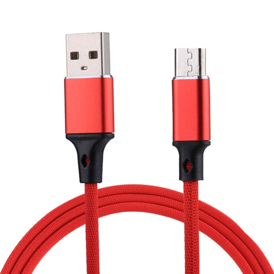 1m 2A Output USB to Micro USB Nylon Weave Style Data Sync Charging Cable, For Samsung, Huawei, Xiaomi, HTC, LG, Sony, Lenovo and other Smartphones(Red) by buy2fix