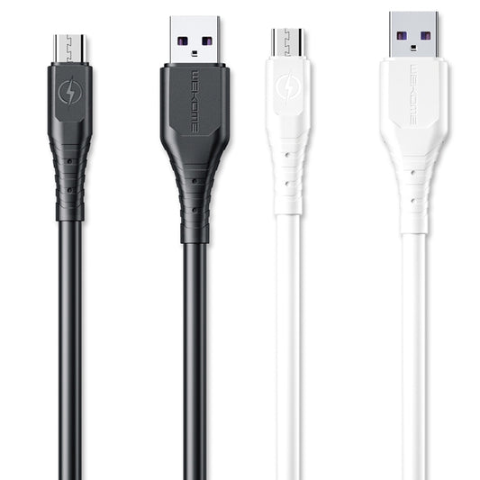 WK WDC-152 6A Micro USB Fast Charging Data Cable, Length: 1m (White) by WK