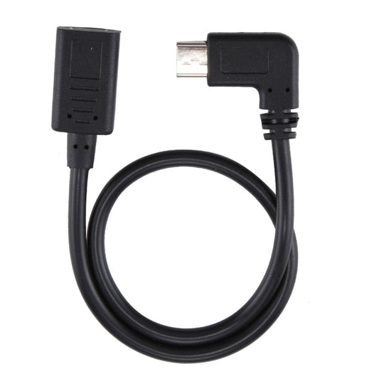 USB-C / Type-C Female to USB-C / Type-C Male Elbow Adapter Cable, Total Length: about 30cm by buy2fix