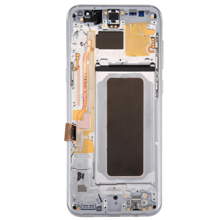 Original LCD Screen + Original Touch Panel with Frame for Galaxy S8+ / G955 / G955F / G955FD / G955U / G955A / G955P / G955T / G955V / G955R4 / G955W / G9550(Silver) - LCD Screen by buy2fix | Online Shopping UK | buy2fix