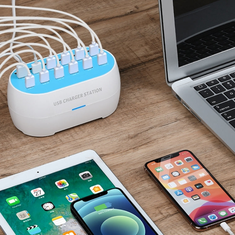 830 180W 30 USB Ports Multifunction Smart Charger Station AC100-240V, US Plug (White) by buy2fix