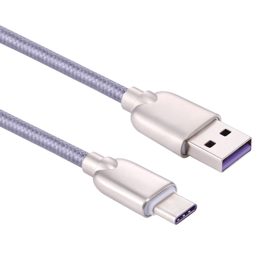 1m 5A Wires Woven USB-C / Type-C to USB 2.0 Data Sync Quick Charger Cable by buy2fix