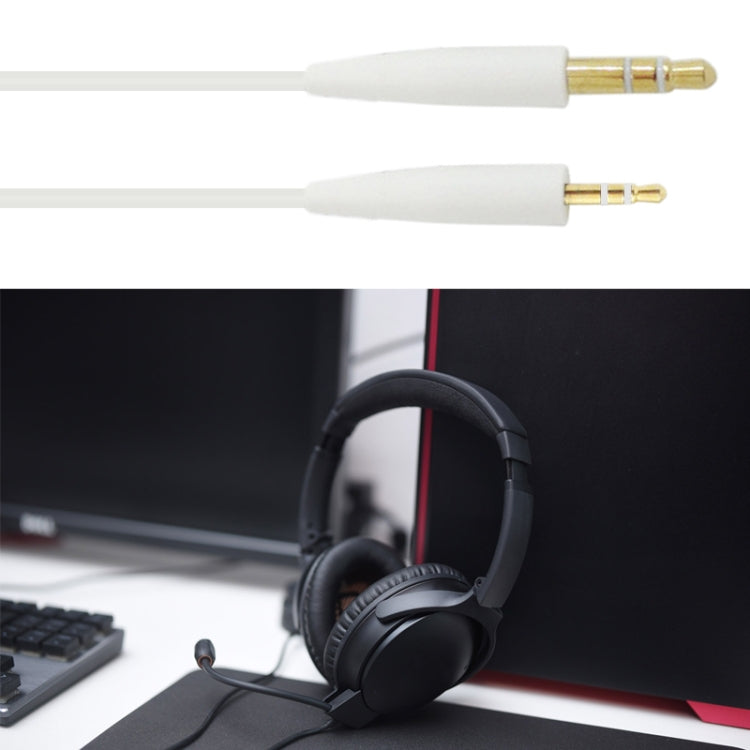 ZS0138 3.5mm to 2.5mm Headphone Audio Cable for BOSE SoundTrue QC35 QC25 OE2(White) by buy2fix